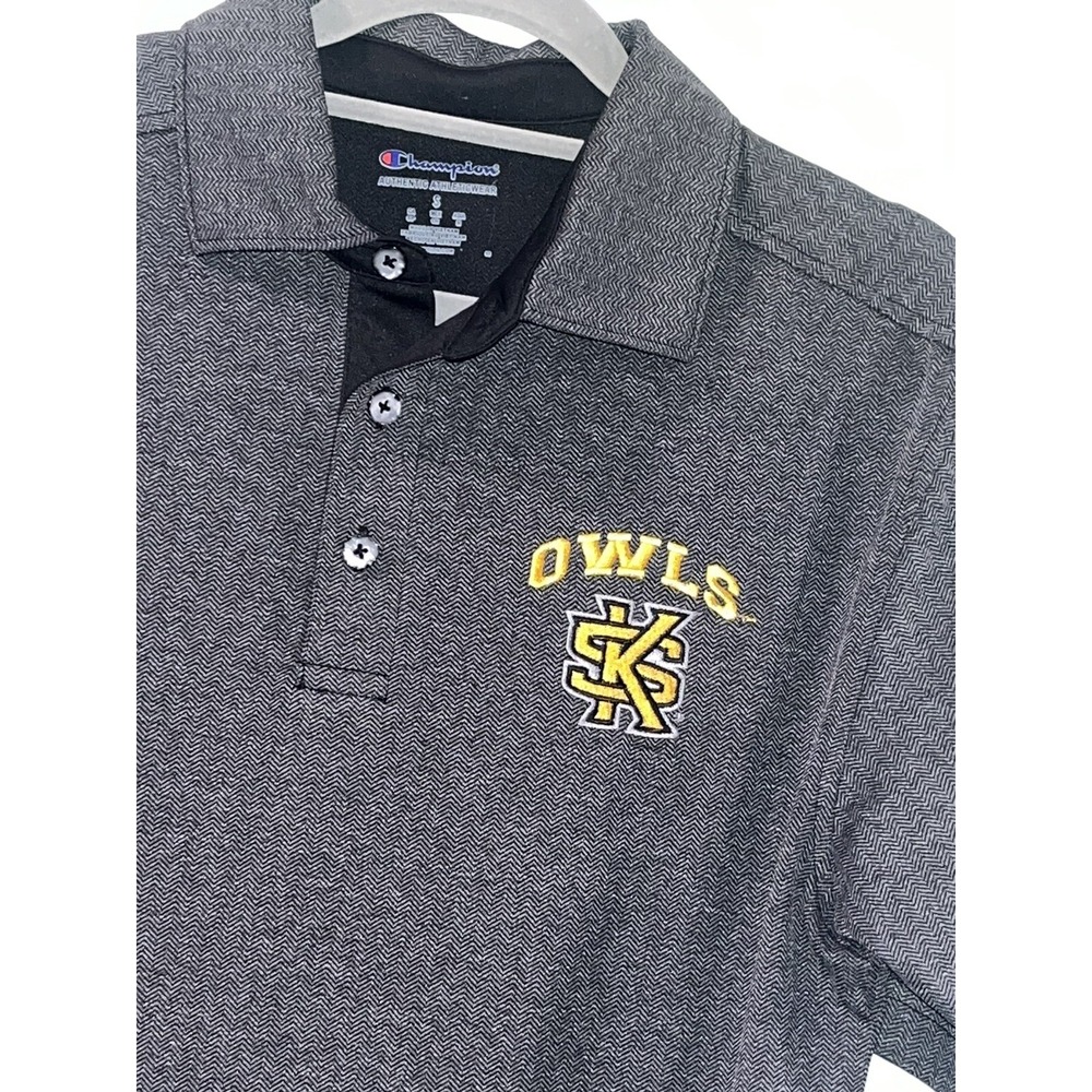 Kennesaw State University‎ Men's Small Polo Shirt KSU Owls Gray Fast Shipping!